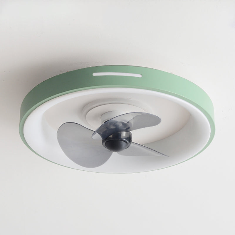 Fabillement de plafond en métal de forme géométrique Style moderne 2 lumières Light Fan Fan Lampe