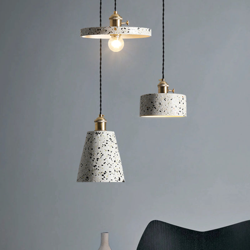 Contemporary Stone Hanging Lamp 1-Light Pendant with Metal for Kitchen