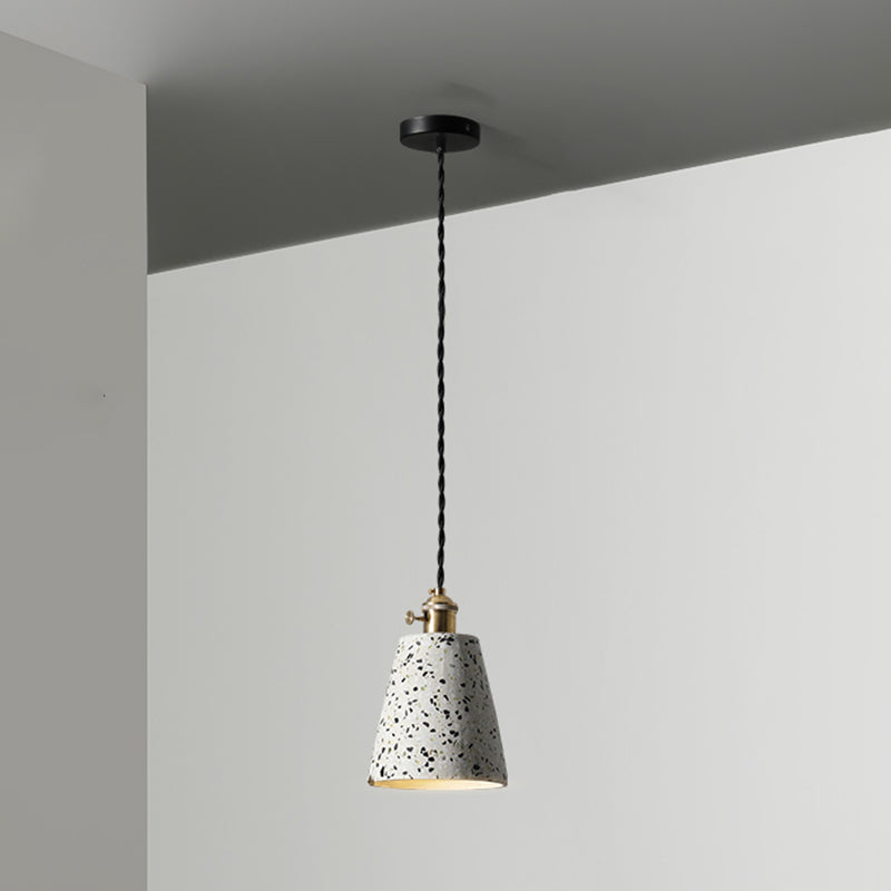 Contemporary Stone Hanging Lamp 1-Light Pendant with Metal for Kitchen