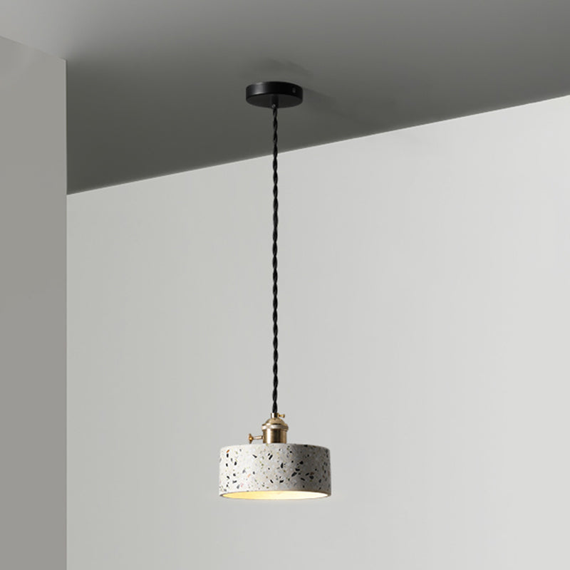 Contemporary Stone Hanging Lamp 1-Light Pendant with Metal for Kitchen