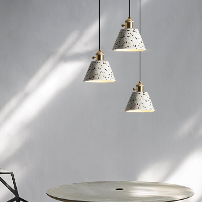 Contemporary Stone Hanging Lamp 1-Light Pendant with Metal for Kitchen