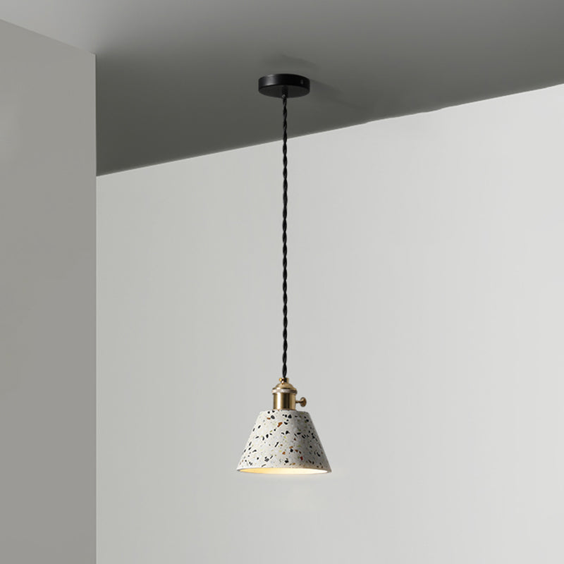 Contemporary Stone Hanging Lamp 1-Light Pendant with Metal for Kitchen