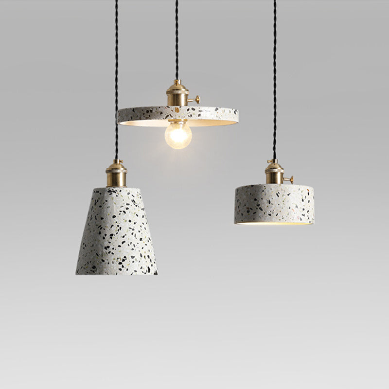 Contemporary Stone Hanging Lamp 1-Light Pendant with Metal for Kitchen