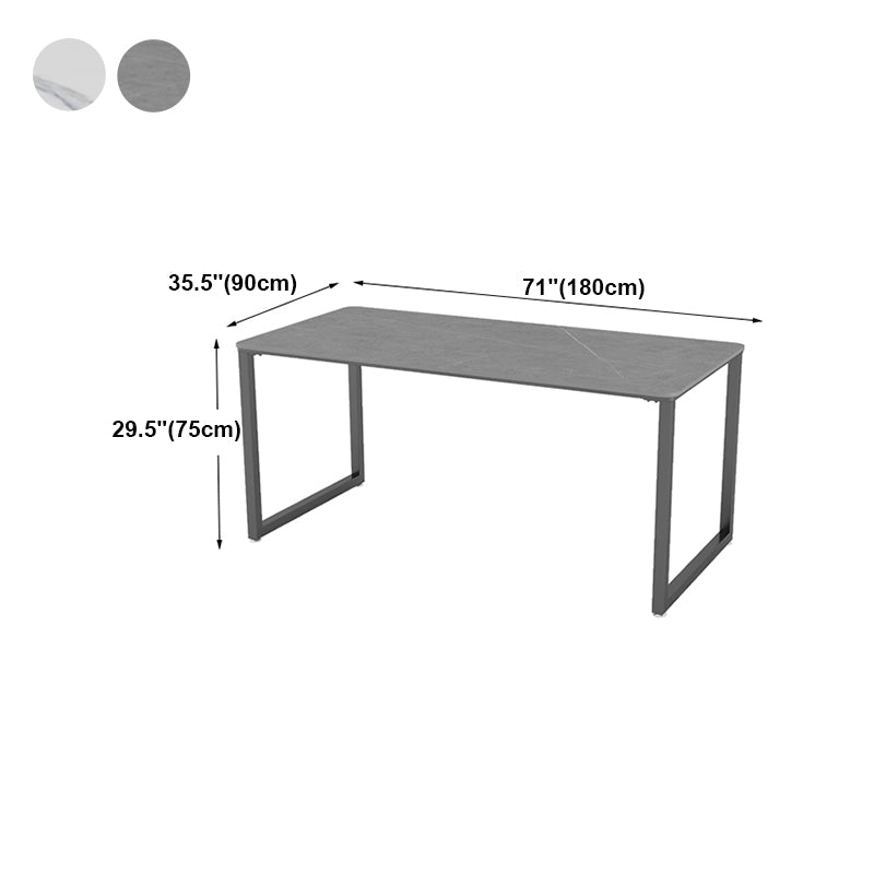 Sintered Stone Rectangular Meeting Table Home Office Industrial Writing Desk