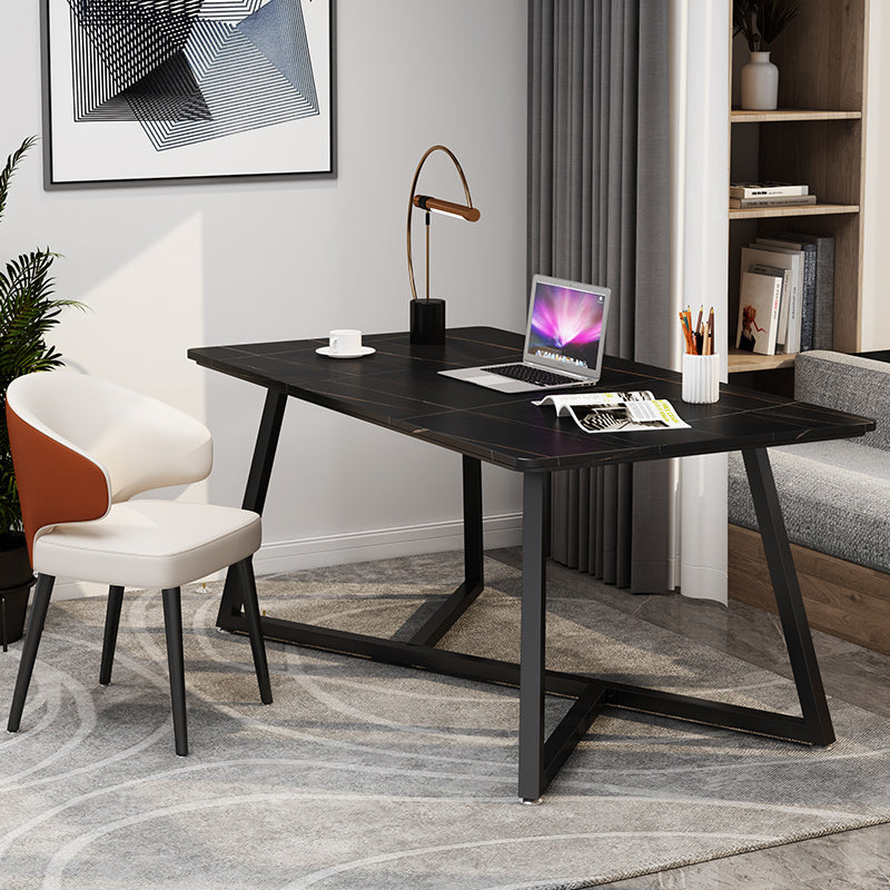 Sintered Stone Rectangular Work Table Home Office Modern Writing Desk