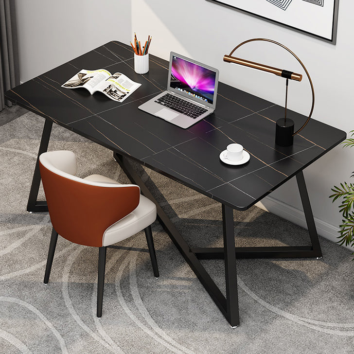 Sintered Stone Rectangular Work Table Home Office Modern Writing Desk