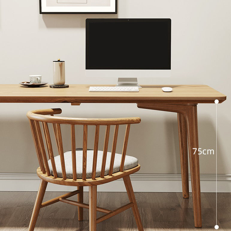 Modern Style Home Writing Desk Curved Solid Wood Office Desk