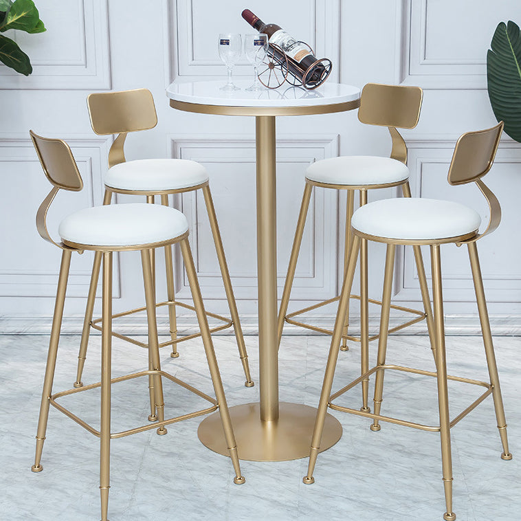 Stone Bar Dining Table Glam Round /Square Bar Table with Pedestal for Dining Room