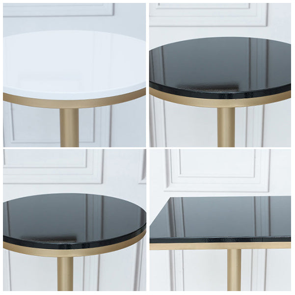 Stone Bar Dining Table Glam Round /Square Bar Table with Pedestal for Dining Room