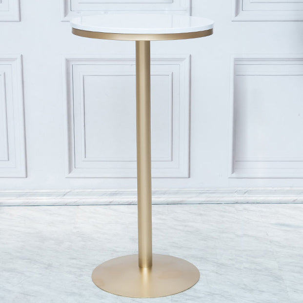 Stone Bar Dining Table Glam Round /Square Bar Table with Pedestal for Dining Room