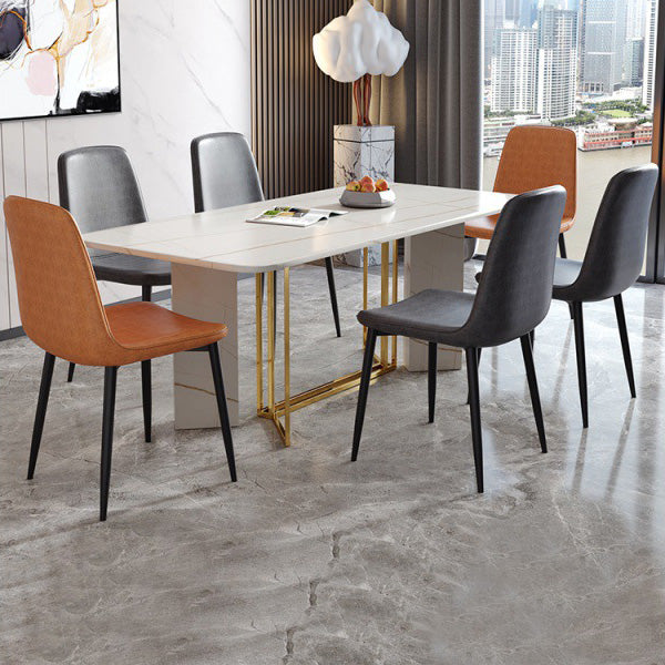 Metal Modern Contemporary Kitchen Chair Dining Room Side Parsons Chair