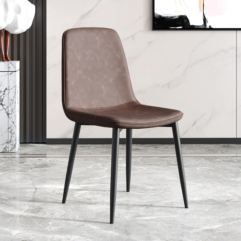 Metal Modern Contemporary Kitchen Chair Dining Room Side Parsons Chair