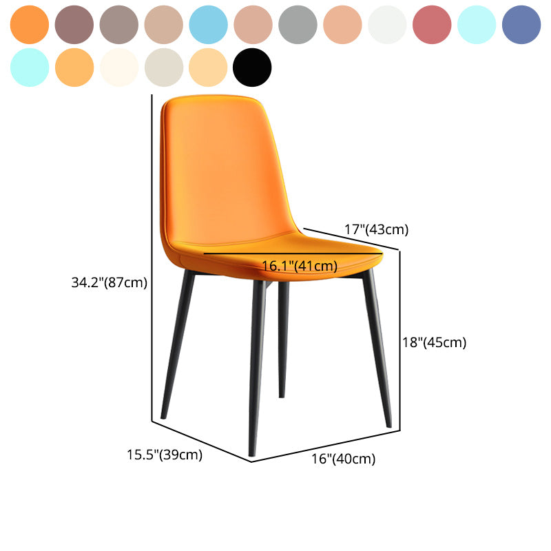 Metal Modern Contemporary Kitchen Chair Dining Room Side Parsons Chair