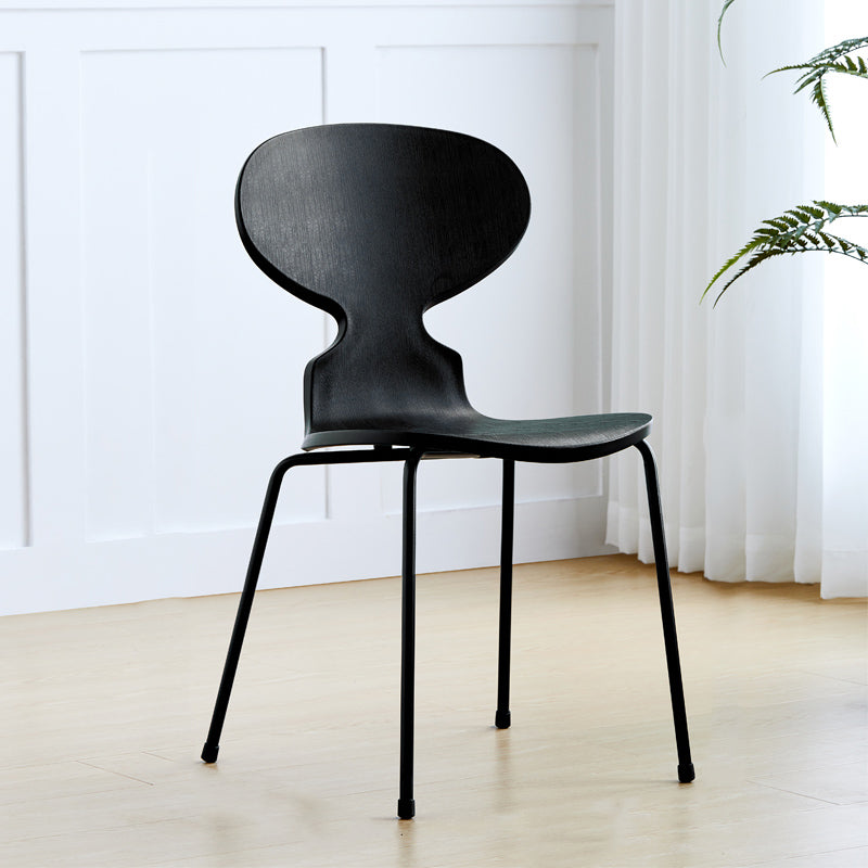 Modern Style Side Chair Plastic Metal Dining Chair for Home Use