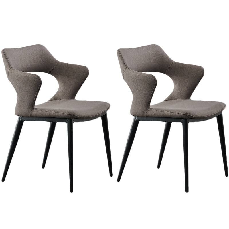 Contemporary Dining Room Arm Chairs Faux Leather Dining Chairs