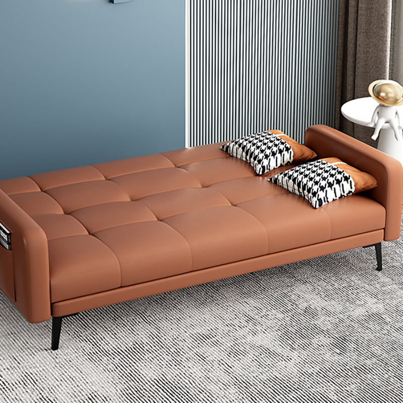 Transitional Modern Biscuit Back Stain Resistant Fabric Sofa 29.53"High Square Arm Sofa