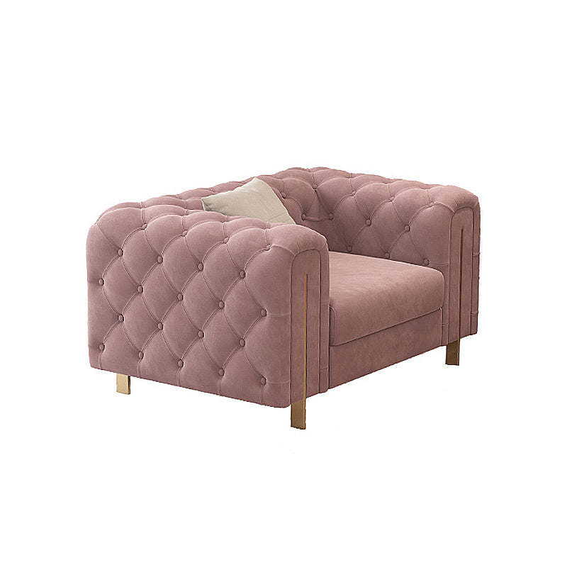 Tufted Split-Back Tuxedo Arm Chesterfield Sofa for Living Room, Apartment