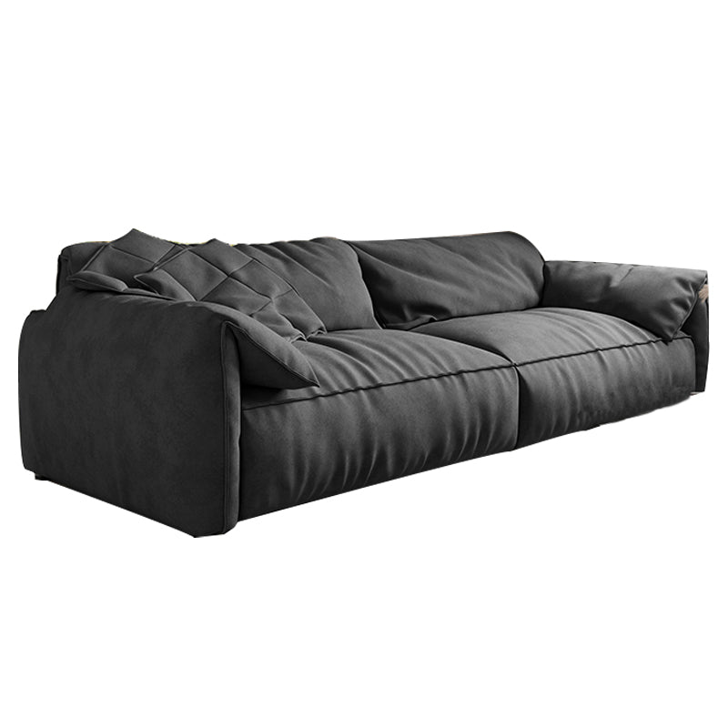 Beach Tight Back Standard Sofa 29.53"High Pillow Top Arm Sofa, Black