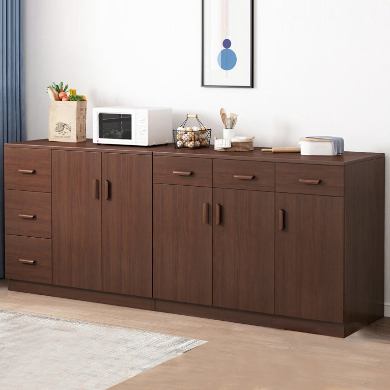 Wood Living Room Sideboard Cabinet Modern  Credenza with Storage and Drawer