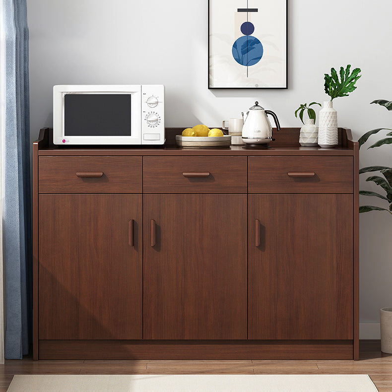 Wood Living Room Sideboard Cabinet Modern  Credenza with Storage and Drawer