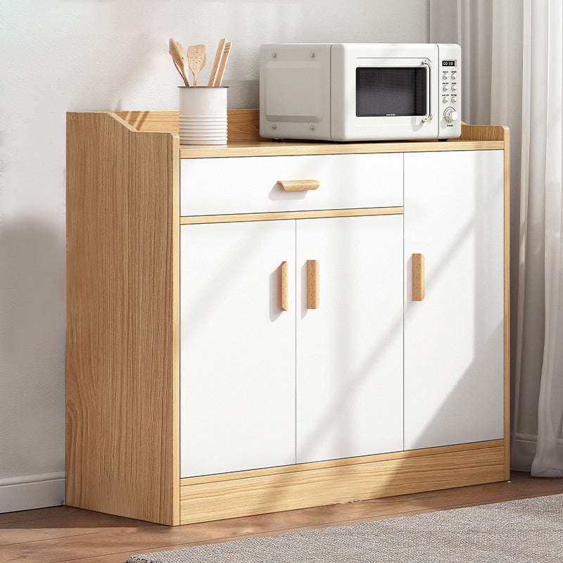 Wood Living Room Sideboard Cabinet Modern  Credenza with Storage and Drawer