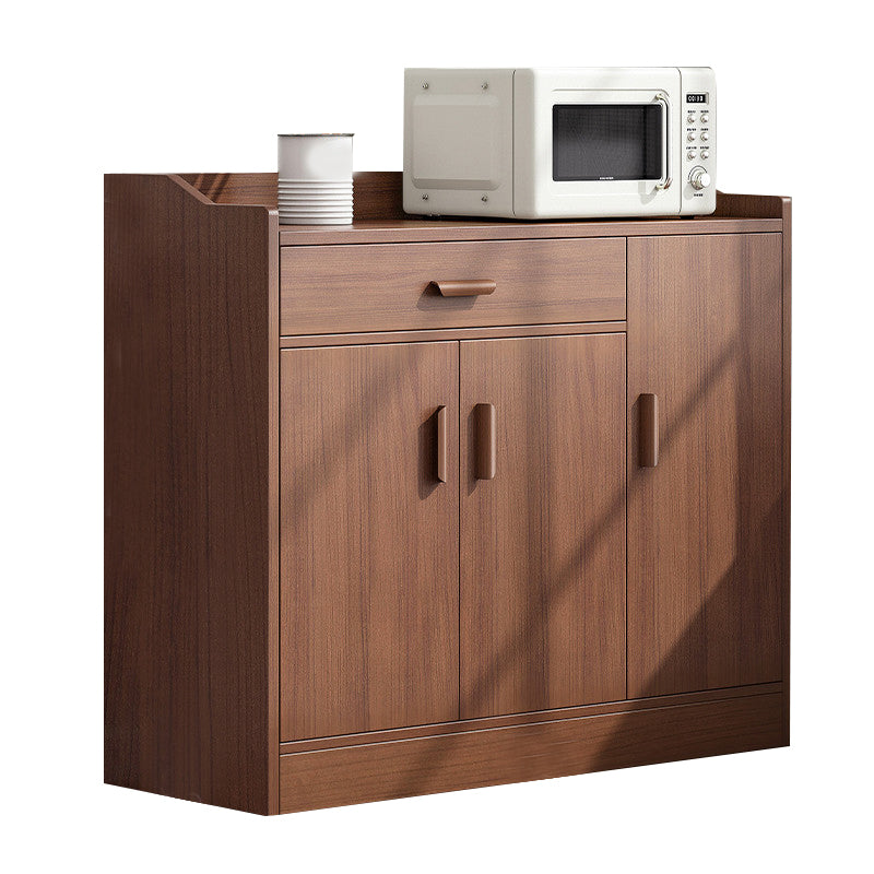 Wood Living Room Sideboard Cabinet Modern  Credenza with Storage and Drawer