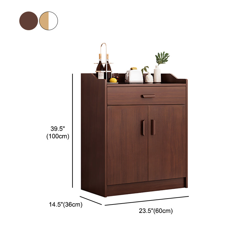 Wood Living Room Sideboard Cabinet Modern  Credenza with Storage and Drawer