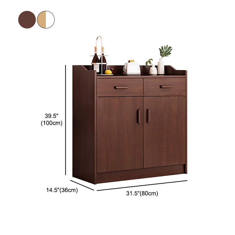 Wood Living Room Sideboard Cabinet Modern  Credenza with Storage and Drawer