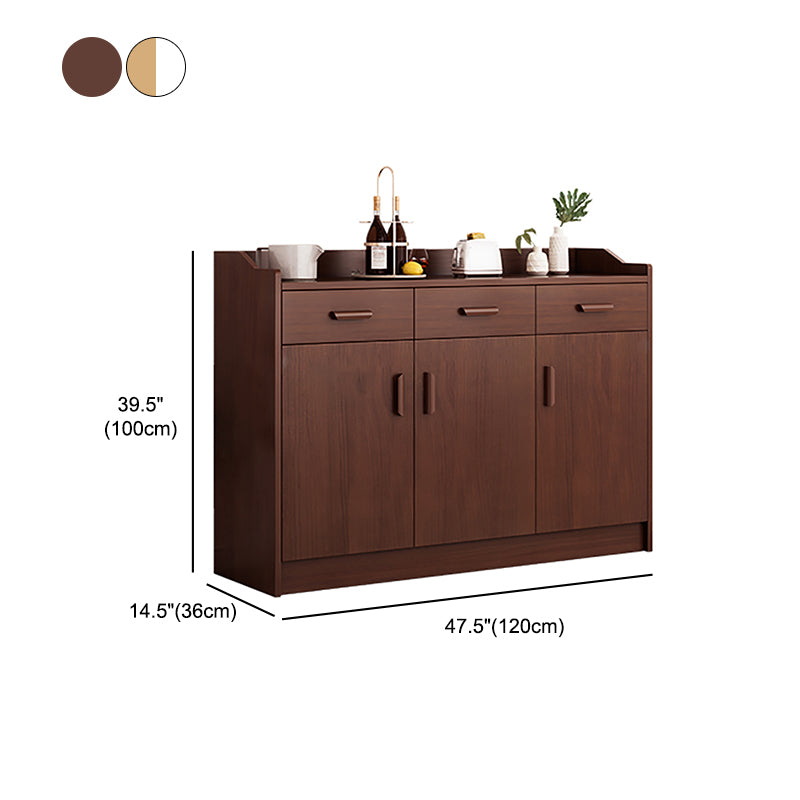 Wood Living Room Sideboard Cabinet Modern  Credenza with Storage and Drawer