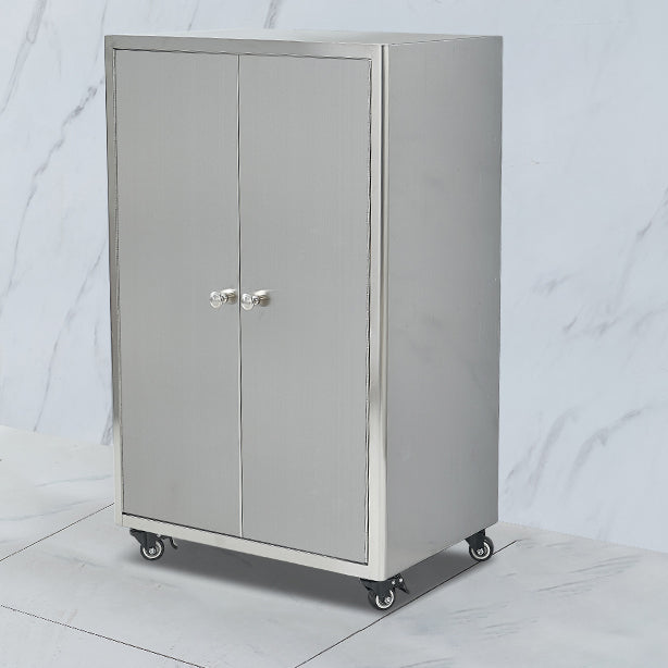 Stainless Steel Kitchen Sideboard Cabinet Modern Server Cabinet with Storage