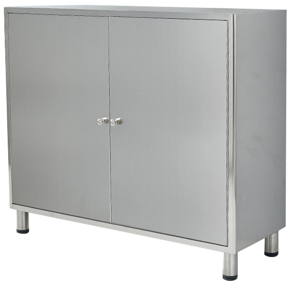 Stainless Steel Kitchen Sideboard Cabinet Modern Server Cabinet with Storage