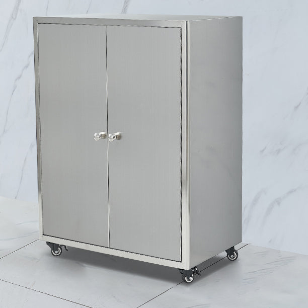 Stainless Steel Kitchen Sideboard Cabinet Modern Server Cabinet with Storage