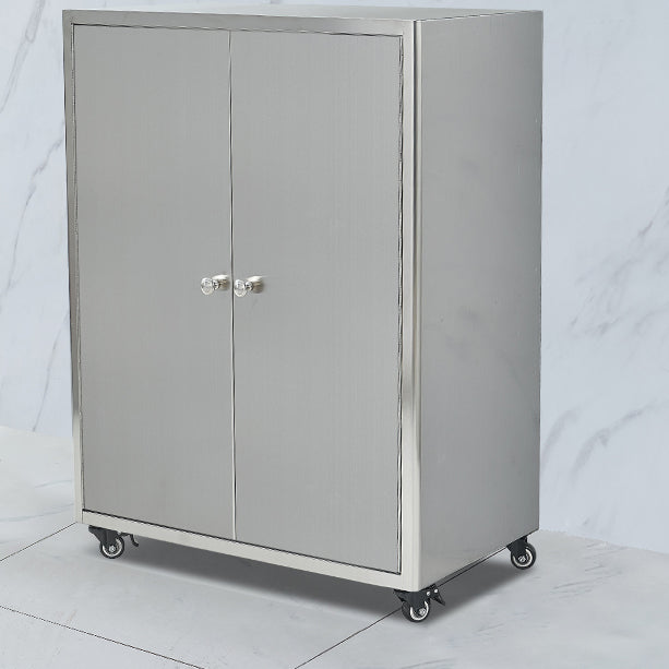 Stainless Steel Kitchen Sideboard Cabinet Modern Server Cabinet with Storage