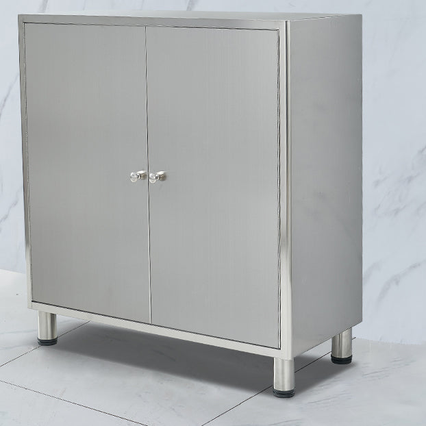 Stainless Steel Kitchen Sideboard Cabinet Modern Server Cabinet with Storage