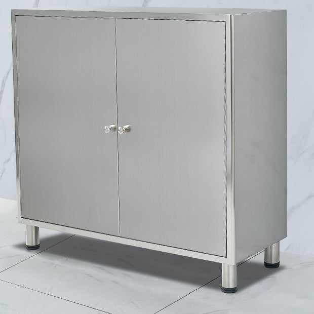 Stainless Steel Kitchen Sideboard Cabinet Modern Server Cabinet with Storage