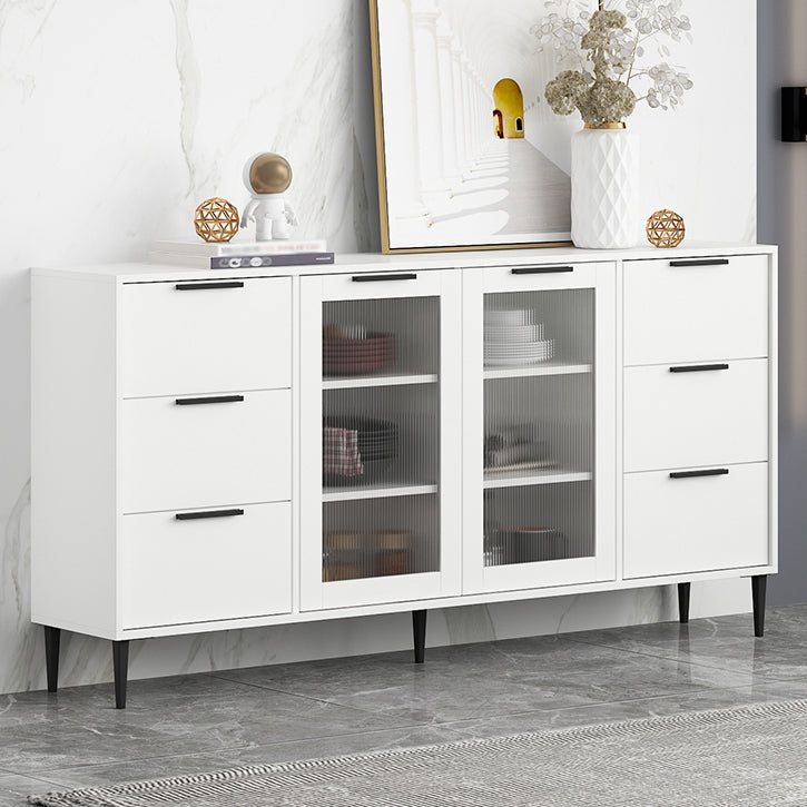 Living Room 32-inch Height Sideboard Contemporary Style Artificial Wood Cupboard