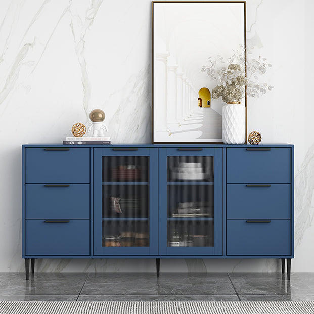 Living Room 32-inch Height Sideboard Contemporary Style Artificial Wood Cupboard