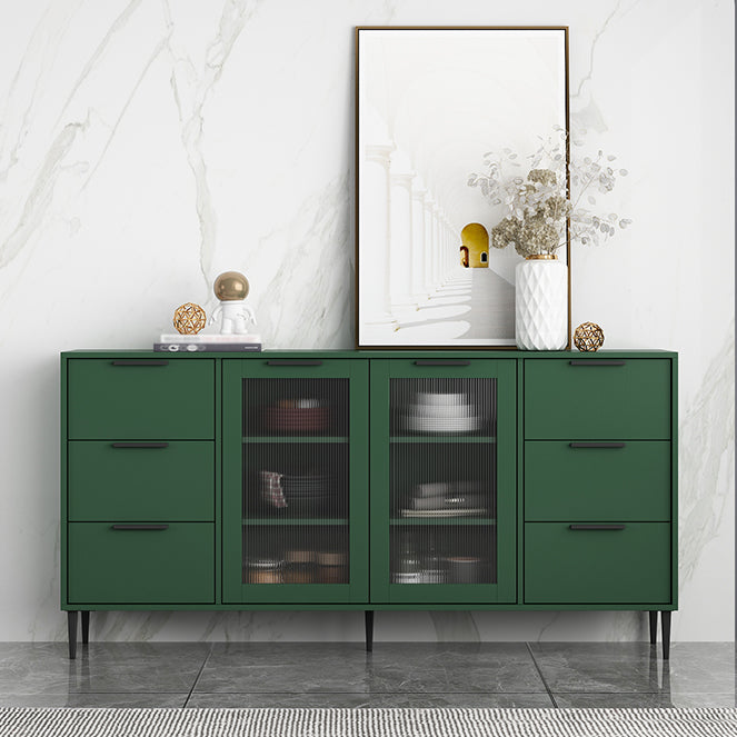 Living Room 32-inch Height Sideboard Contemporary Style Artificial Wood Cupboard