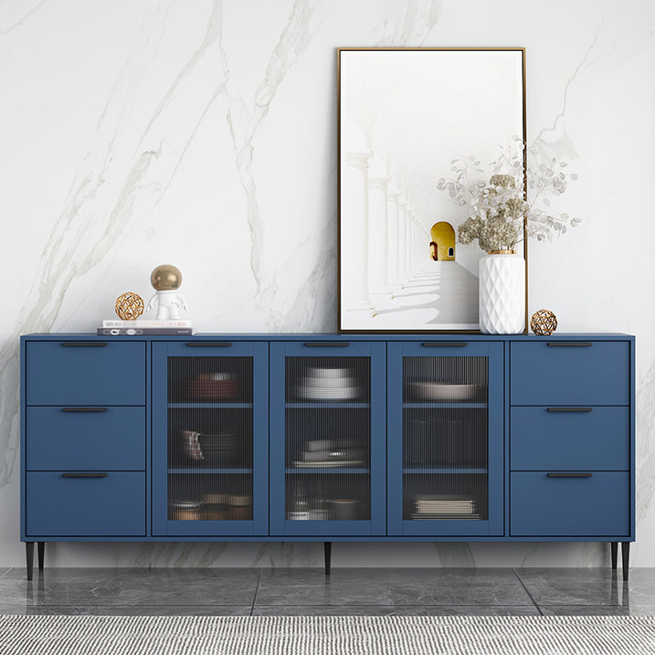 Living Room 32-inch Height Sideboard Contemporary Style Artificial Wood Cupboard