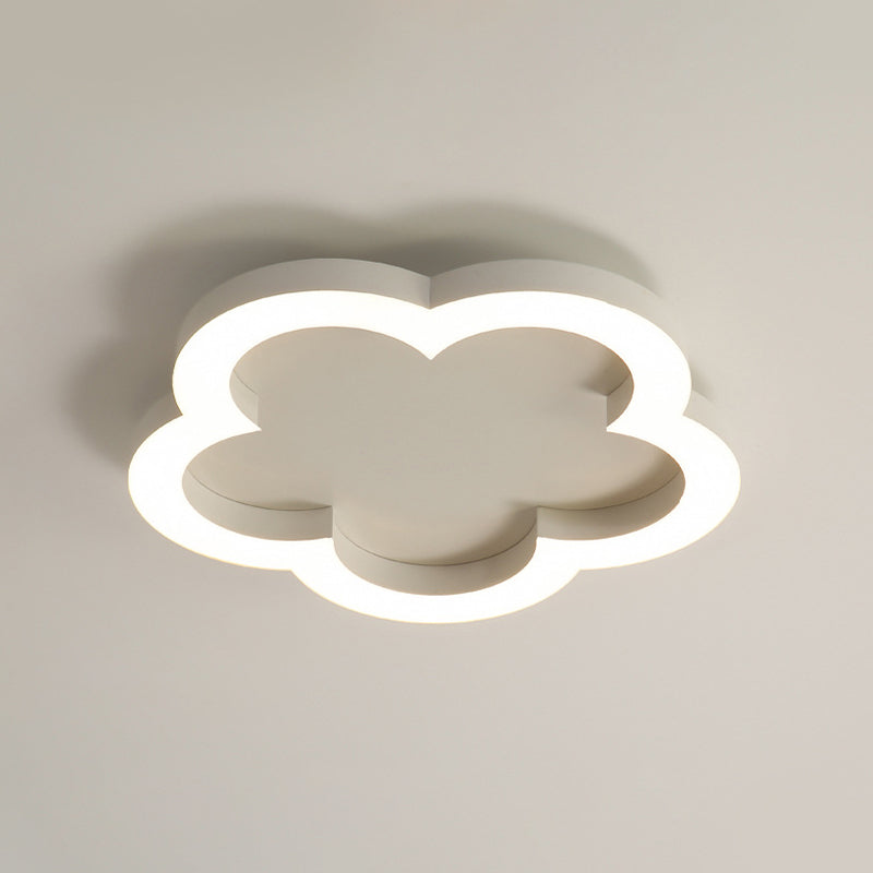 Metal Floral Ceiling Mounted Light Minimalist-Style LED Ceiling Light Fixture