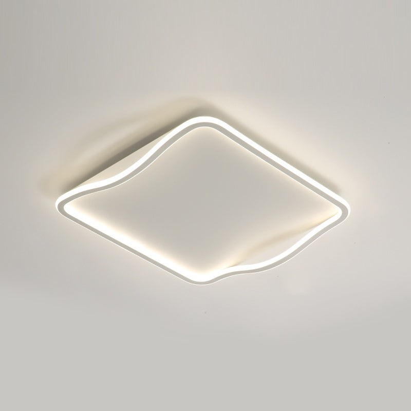 Minimalist Square Ceiling Mounted Fixture Metal LED Bedroom Ceiling Lighting