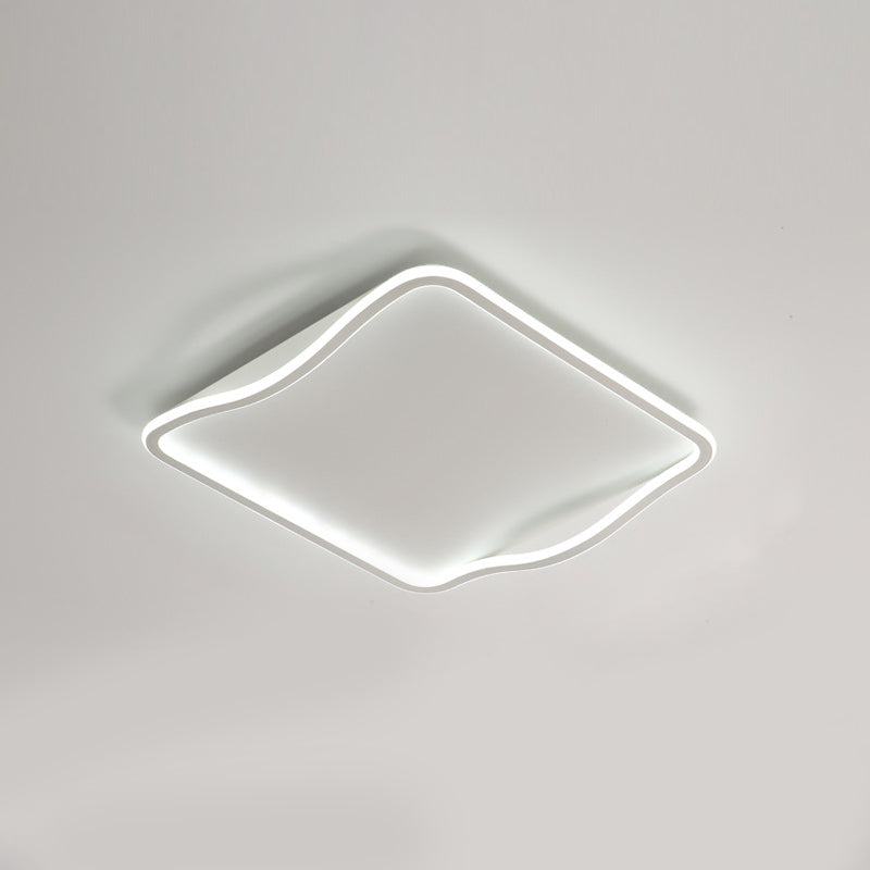 Minimalist Square Ceiling Mounted Fixture Metal LED Bedroom Ceiling Lighting