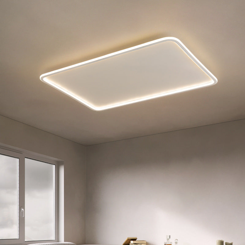 Rectangle Flush Mount Lighting Modern Style LED Metal Ceiling Light