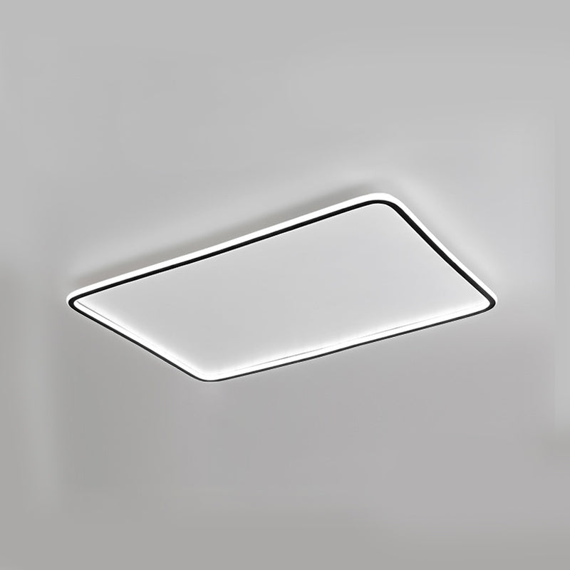 Rectangle Flush Mount Lighting Modern Style LED Metal Ceiling Light