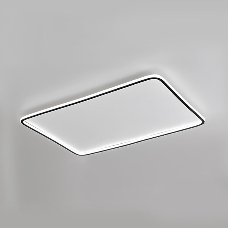 Rectangle Flush Mount Lighting Modern Style LED Metal Ceiling Light