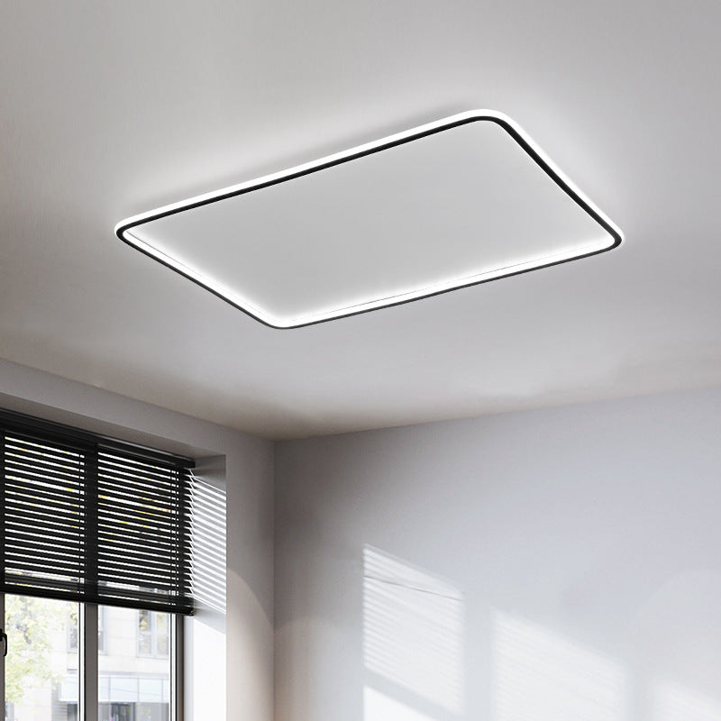 Rectangle Flush Mount Lighting Modern Style LED Metal Ceiling Light