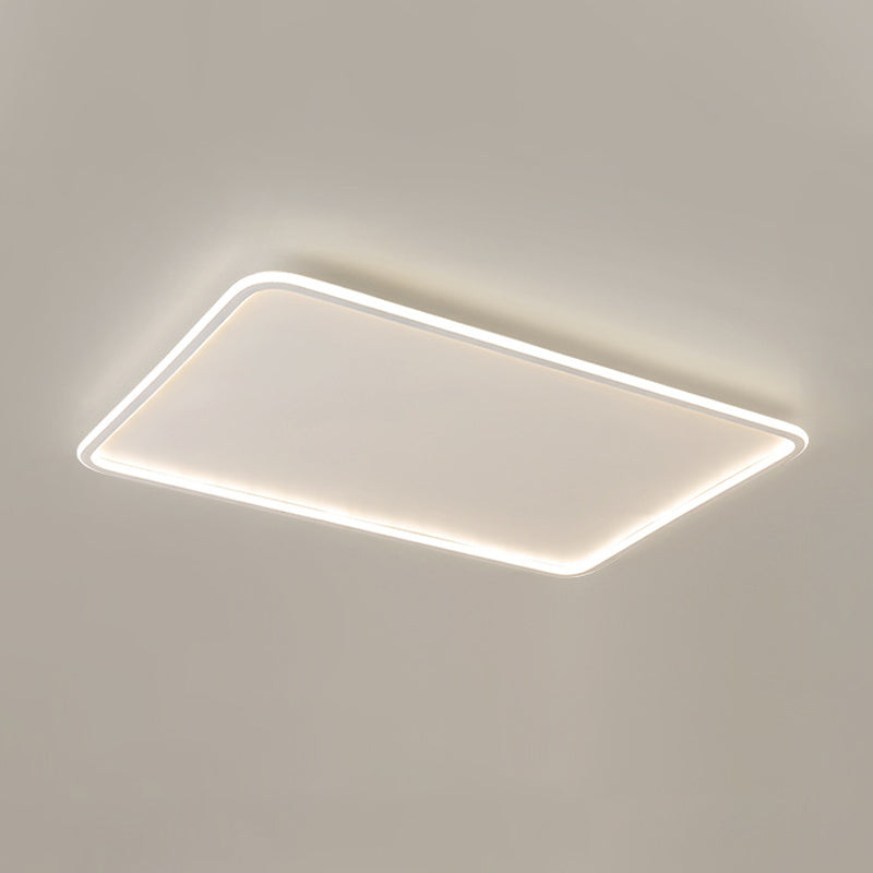 Rectangle Flush Mount Lighting Modern Style LED Metal Ceiling Light