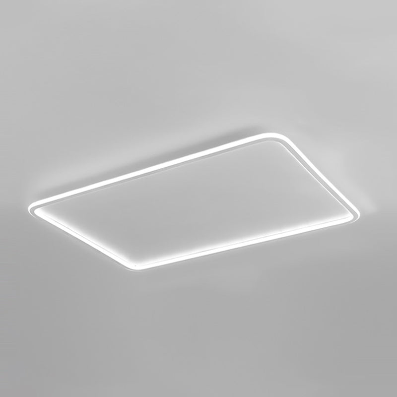 Rectangle Flush Mount Lighting Modern Style LED Metal Ceiling Light