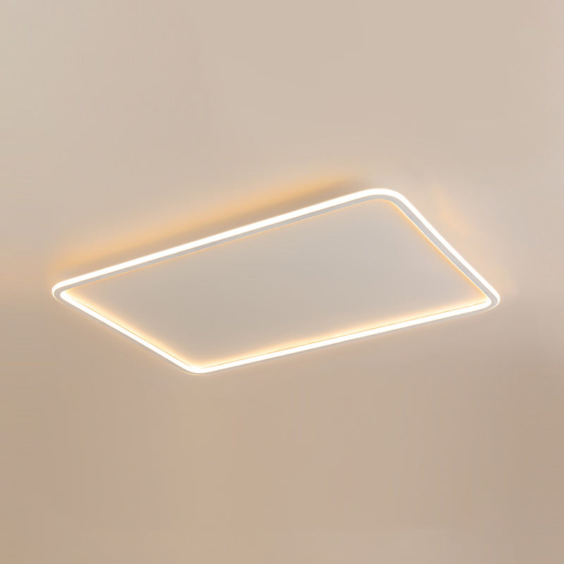 Rectangle Flush Mount Lighting Modern Style LED Metal Ceiling Light