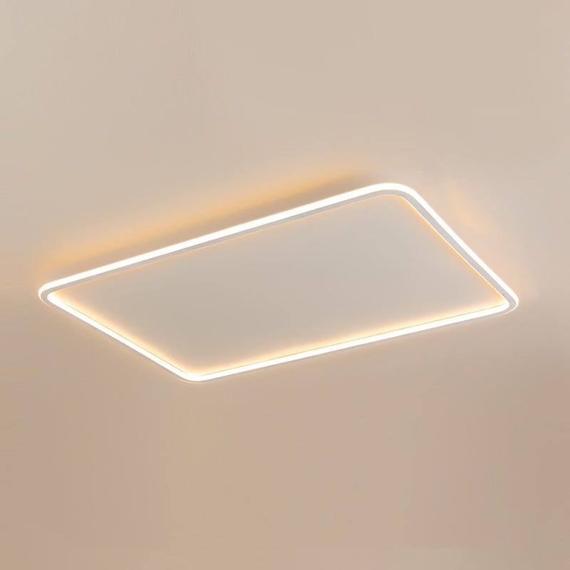 Rectangle Flush Mount Lighting Modern Style LED Metal Ceiling Light